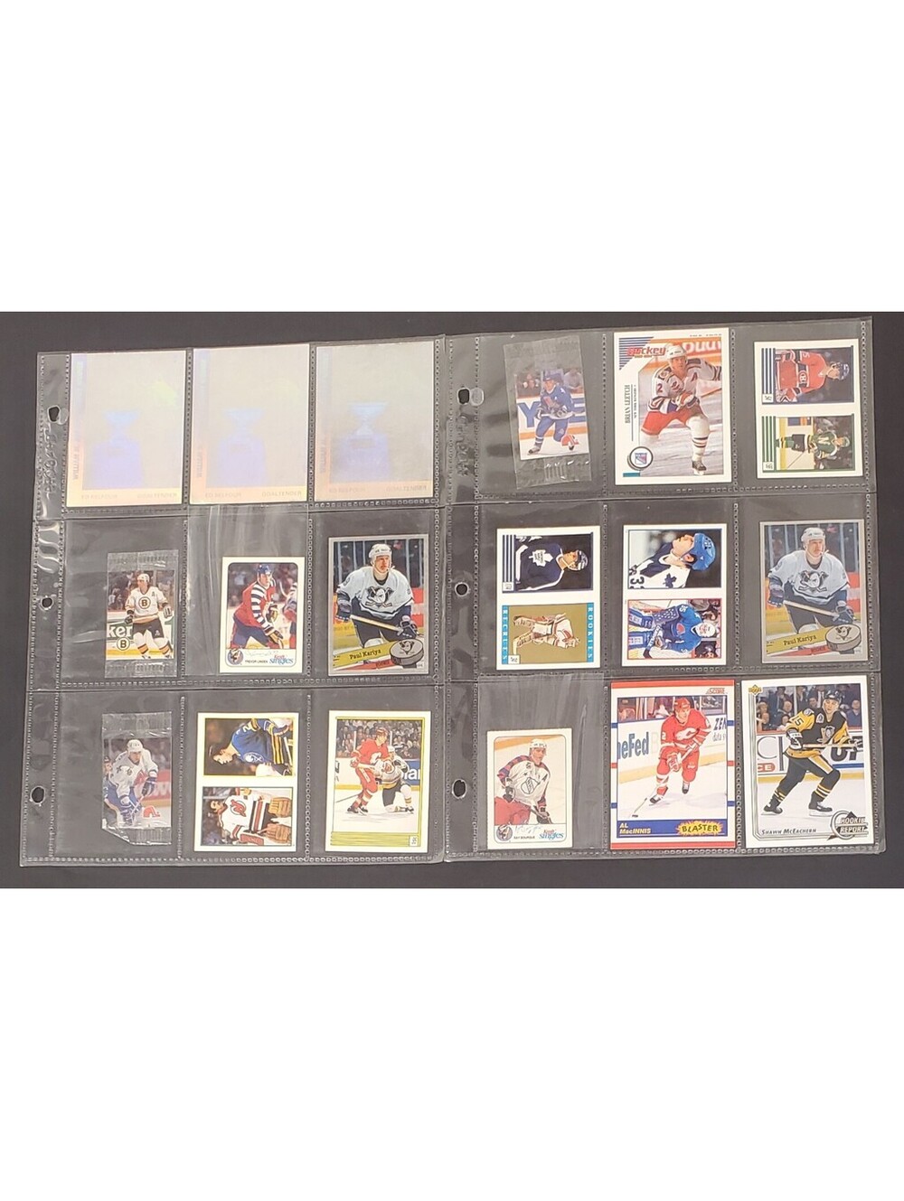 Vintage 1990's Score NHL Hockey Trading Cards Collection 18 PCS VG
